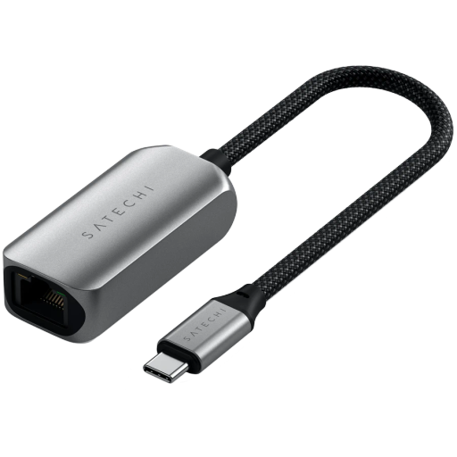 SATECHI  Multiport Adapter USB-C 2.5 Gigabit Ethernet Adapter Space Gray