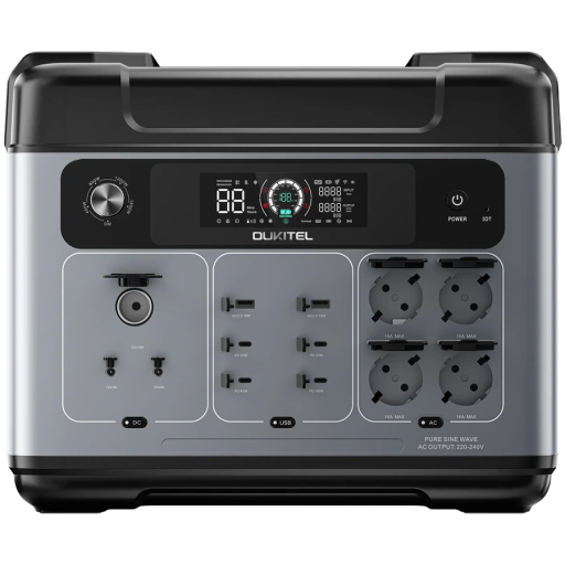 Зарядная станция Oukitel P2001 PLUS / 2400 Вт / 2048 Вт⋅ч / LiFePO4