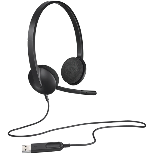 LOGITECH H340 Headset, Black