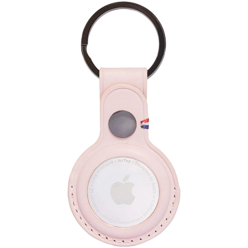 DECODED  for AirTag, PinkLEATHER KEYCHAIN
