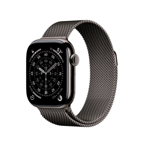 Apple Watch Series 11 GPS + Cellular,  Slate Milanese Loop, 42mm, Slate Titanium