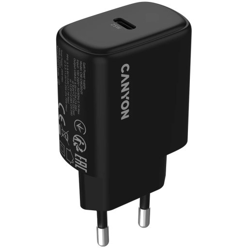 Адаптер питания CANYON OnCharge 250 USB-C USB Тип C, 25 Вт