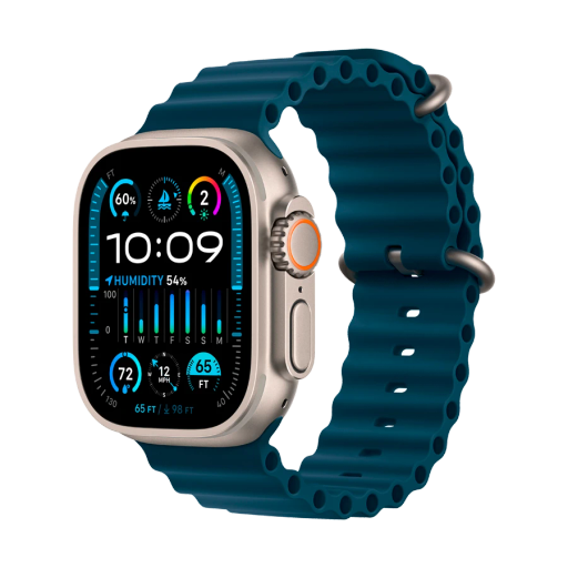 Apple Watch Ultra Series 2 GPS + Cellular Blue Ocean Band, 49mm, Natural