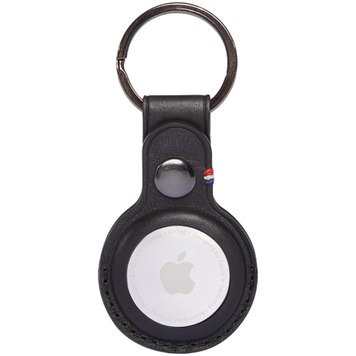 DECODED  for AirTag, BlackLEATHER KEYCHAIN