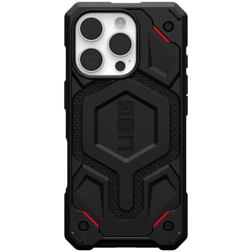 Чехол UAG Monarch Pro Kevlar с MagSafe для iPhone 16 Pro, Kevlar Black