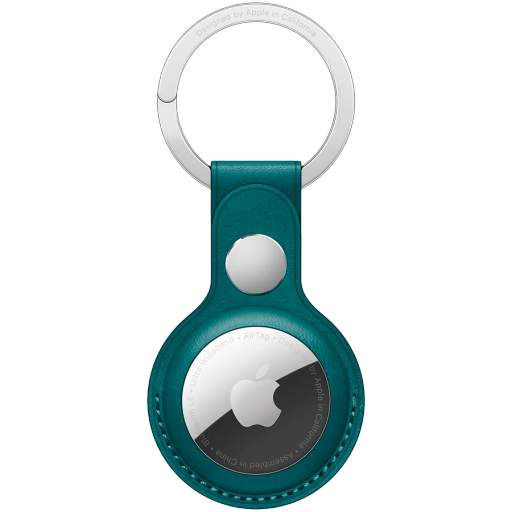 Apple  for AirTag, Forest GreenLeather Key Ring