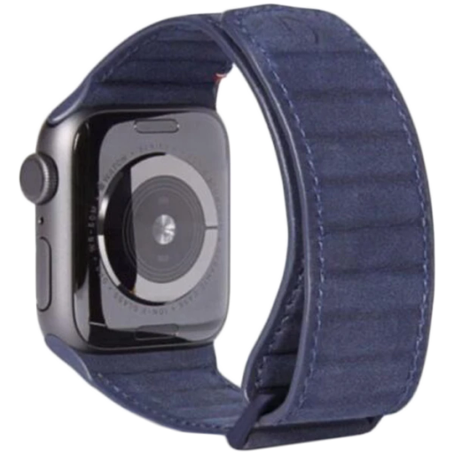 DECODED 40mm Leather Magnetc Traction Strap Band LEATHER MAGNETIC TRACTION STRAP Blue for Apple Watch 38/40 mm