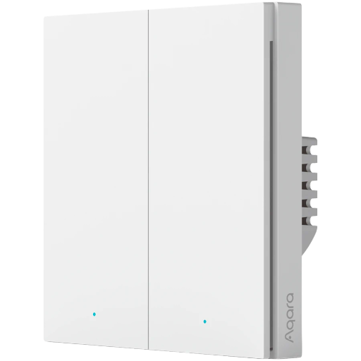 Выключатель бытовой настенный AQARA Smart wall switch H1 (with neutral, double rocker)