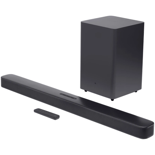 JBL Bar 2.1 үйдегі аудио жүйесі Қара