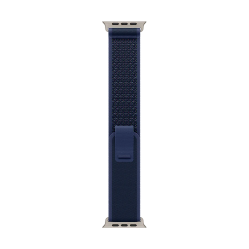 Apple 49mm Trail Loop - Natural Titanium Finish Band Trail Loop - Natural Titanium Finish Blue for Apple Watch 44/45/46/49 mm