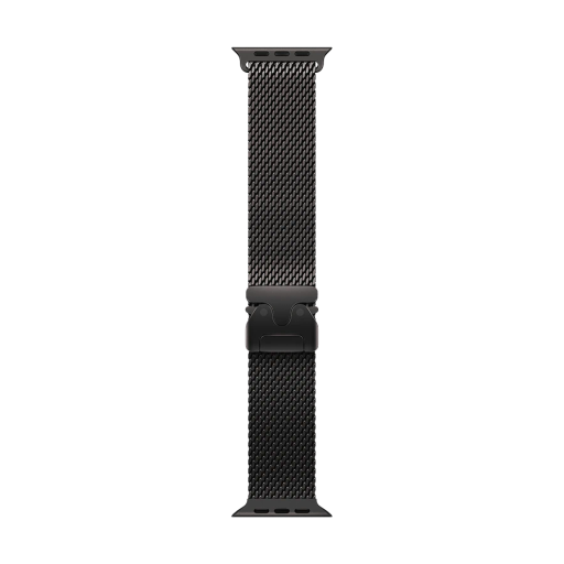 Apple 49mm Milanese Loop Band  for Apple Watch 44/45/46/49 mm, Size S, Black