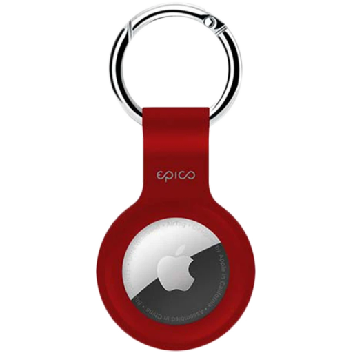 Брелок EPICO силиконовый для AirTag, Красный