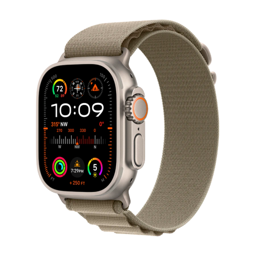 Apple Watch Ultra Series 2 GPS + Cellular Olive Alpine Loop, Small, 49mm, Natural
