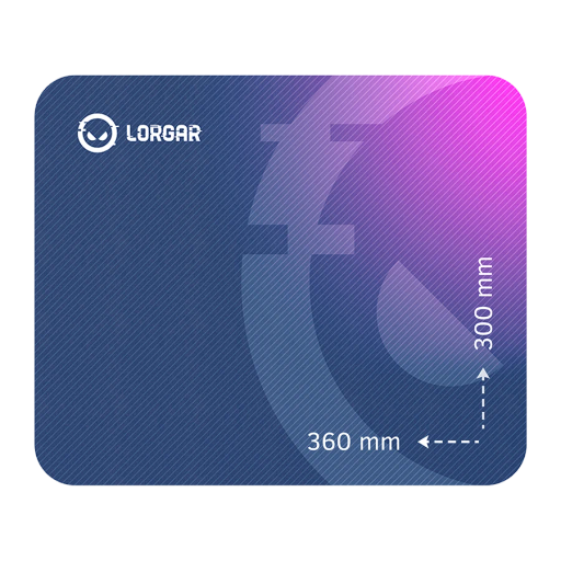LORGAR Multispandex mousepad з purple rubber