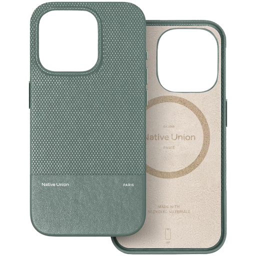 Чехол NATIVE UNION (RE)CLASSIC с MagSafe для iPhone 16 Pro, Slate Green