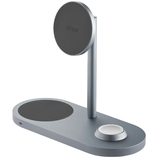 Беспроводное зарядное устройство UBEAR, 15 Вт, Серый