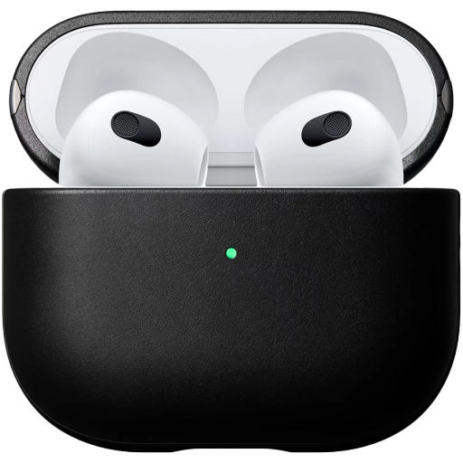 Husă NOMAD Modern din piele pentru AirPods (Gen. 3), Black