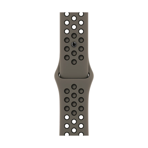 Apple 45mm Nike Sport Band Ремешок  for Apple Watch 42/44/45/49 mm, Оливково-серый/Чёрный