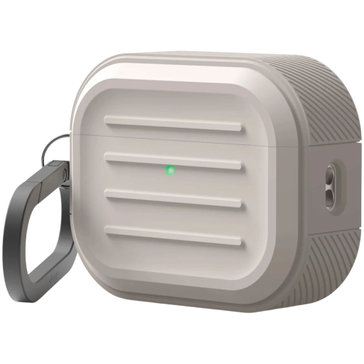 ELAGO Чехол Armor Silicone Hang  Серо-бежевый для AirPods Pro (Gen3)