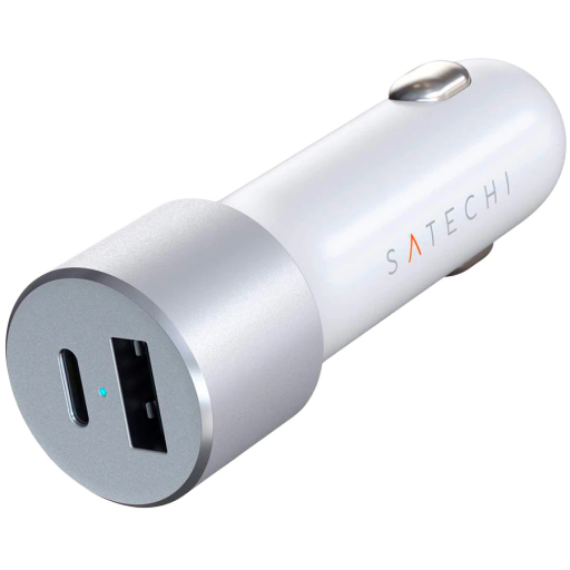 Автомобільний адаптер SATECHI 2*USB/USB-C USB Тип C, USB 2.0 (type A), 72 Ват