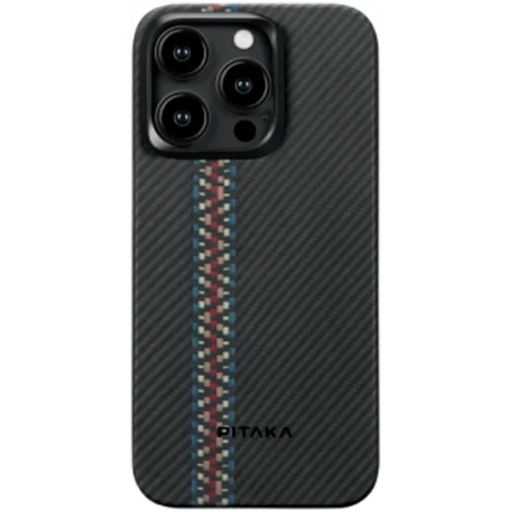 PITAKA Case Fusion Weaving MagEZ Case 4 თან MagSafe Rhapsody for iPhone 15 Pro