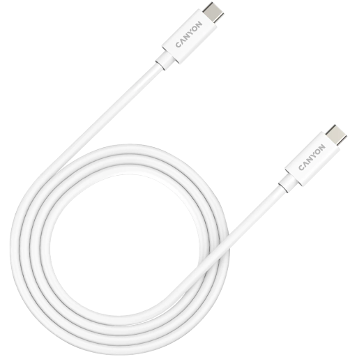 CANYON USB-C Cable UC-44, White, 1m