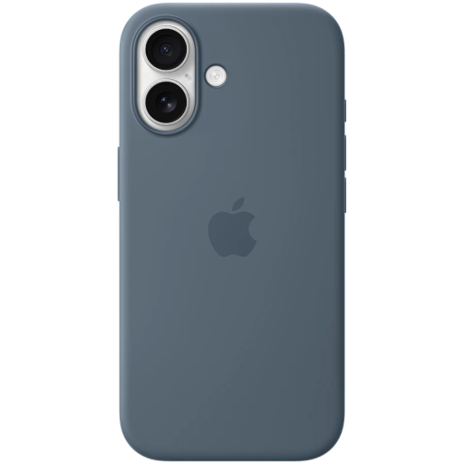 Apple Keys Silicone Case  MagSafe ilə Anchor Blue iPhone 17 üçün