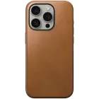 DECODED Case LEATHER CASE MAGSAFE with MagSafe, Tan for iPhone 15 — Image №1