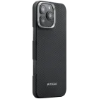 Husă PITAKA Ultra-Slim cu suport magnetic și MagSafe pentru iPhone 16 Pro, Black/Gray — image №1