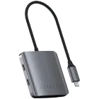 SATECHI  USB Hub 4-PORT USB-C HUB Space Gray — Image №1