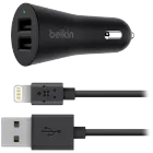 Автомобильный адаптер BELKIN USB Тип A, 24 Вт, Черный — image №1
