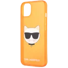 LAGERFELD Чехол FLUO Choupette Оранжевый для iPhone 13 — image №1