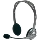 Наушники LOGITECH H110, Серый/Серебристый — image №1