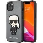 LAGERFELD Чехол Saffiano Ikonik Patch Серебристый для iPhone 13 — image №1