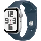 Apple Watch SE GPS Gen.2 (2023), 44мм, Күміс, Storm Blue Sport Band, M/L — image №1