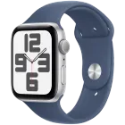 Apple Watch SE GPS Gen.2 (2024), 40мм, Серебристый, Denim Sport Band, S/M — Изображение №1