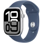 Apple Watch Series 10 GPS, 46mm, Silver, Denim Sport Band, S/M — Зображення №1
