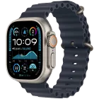 Apple Watch Ultra 2 2024  Темно-синий ремешок Ocean, 49мм, Natural Titanium — Изображение №1
