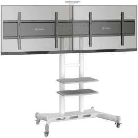 ONKRON Trolley Stand for TV 40"-65", White — Image №1