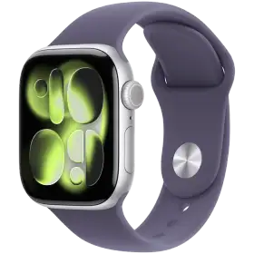 Apple Watch Series 11 GPS, 42мм, Silver Aluminium, Purple Fog Sport Band, S/M — Изображение №1 Apple Watch Series 11 GPS, 42мм, Silver Aluminium, Purple Fog Sport Band, S/M — Изображение №1