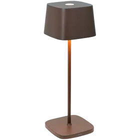 ZAFFERANO OFELIA PRO TABLE LAMP 100x100x290mm. PAINTED RUST 2.2W LED 131-150lm. — Image №1