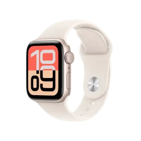 Apple Watch SE GPS Gen.3, 40мм, Золотой, Спортивный ремешок Starlight, M/L — Изображение №1 Apple Watch SE GPS Gen.3, 40мм, Золотой, Спортивный ремешок Starlight, M/L — Изображение №1