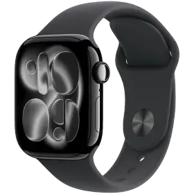 Apple Watch Series 11 GPS, 42mm, Jet Black, Black Sport Band, S/M â Image â1 Apple Watch Series 11 GPS, 42mm, Jet Black, Black Sport Band, S/M â Image â1
