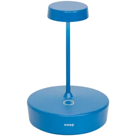 ZAFFERANO SWAP MINI TABLE LAMP 100x148mm. PAINTED MATT BLUE 2.0W LED 183lm — Image №1