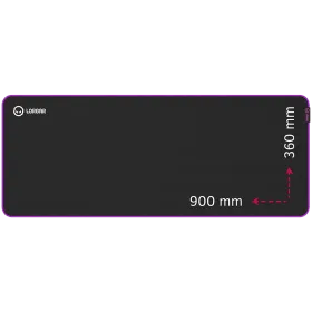 Gaming mouse pad LORGAR 900mm x 360mm x 3mm, Black/Purple — Image №1