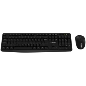 Комплект клавиатура + мышь CANYON, беспроводной, чёрный, Великобритания/США (английский) — Изображение №1