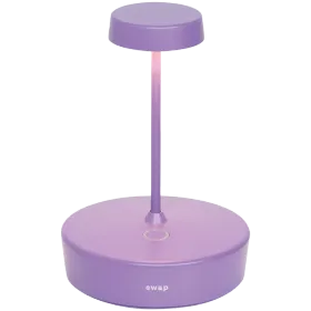 ZAFFERANO SWAP MINI TABLE LAMP 100x148mm. PAINTED MATT LILAC 2.0W LED 183lm — Image №1