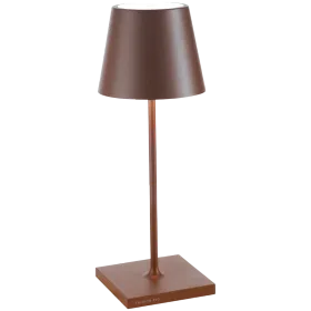 ZAFFERANO POLDINA MINI PRO TABLE LAMP 111x300mm. PAINTED RUST 2.2W LED 185-203lm. — Εικών №1