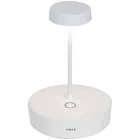 ZAFFERANO SWAP MINI TABLE LAMP 100x148mm. PAINTED MATT WHITE 2.0W LED 183lm. — Image №1