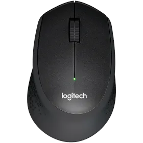 LOGITECH M330 Silent Plus Mouse, Wireless, Black — Image №1